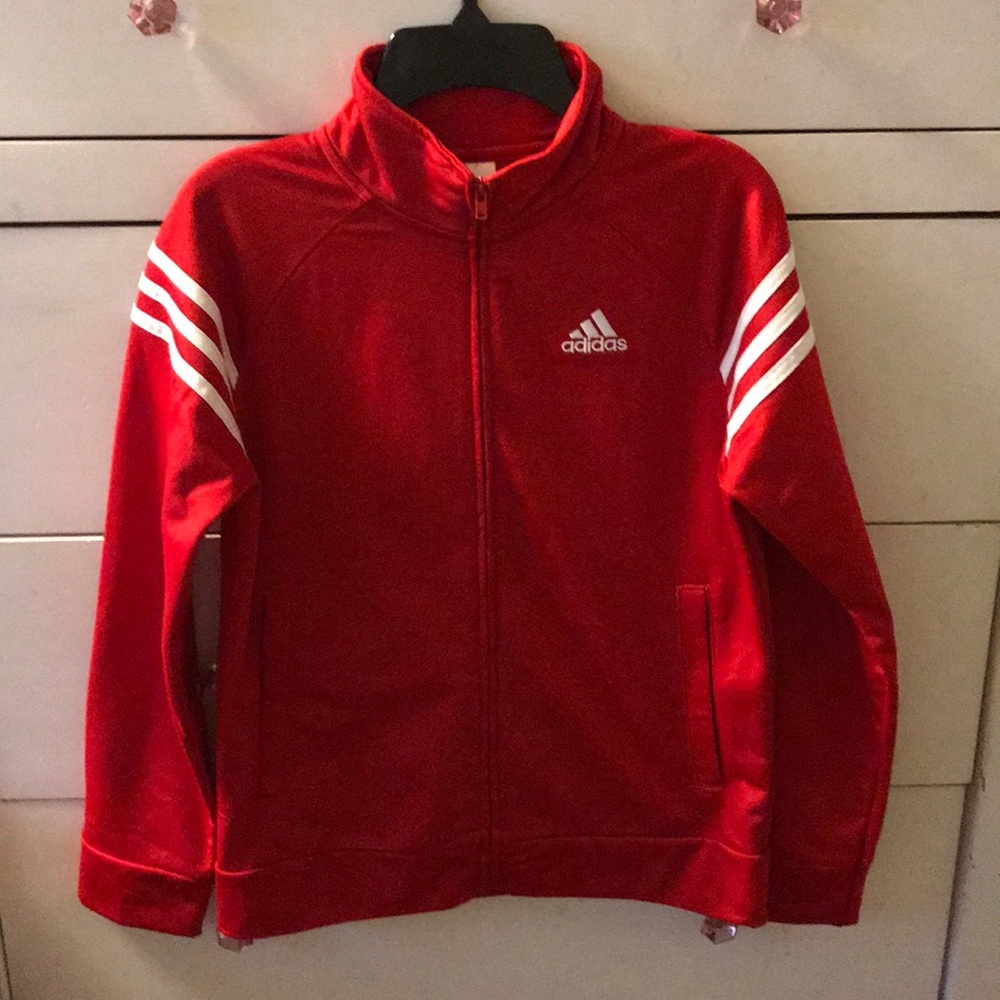 Adidas Boys jacket red